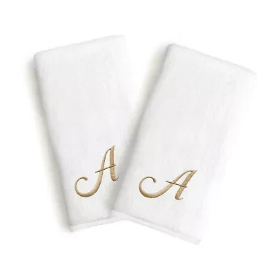 Linum Home Textiles Novelty Monogram Towel Collection 2-pc. Hand