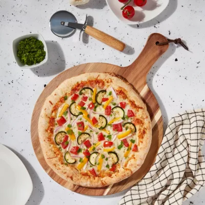 Gallery Acacia Wood 2-pc. Pizza Serve Set