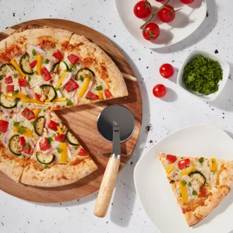 Gallery Acacia Wood 2-pc. Pizza Serve Set