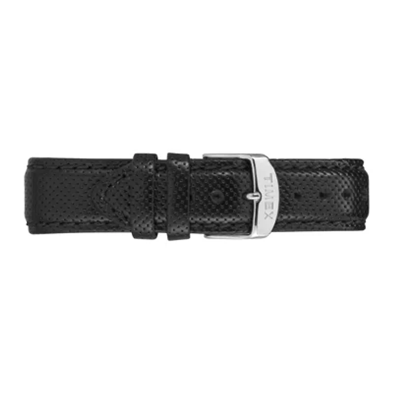 Timex® Metropolitan Black Dial Leather Strap Mens Watch TW2P81700ZA