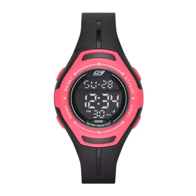 Skechers® Performance Womens Sport Digital Chronograph Watch with Negative Display
