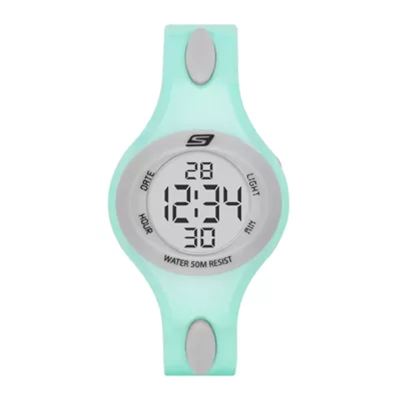 Skechers® Ladies Mint Digital Strap Watch