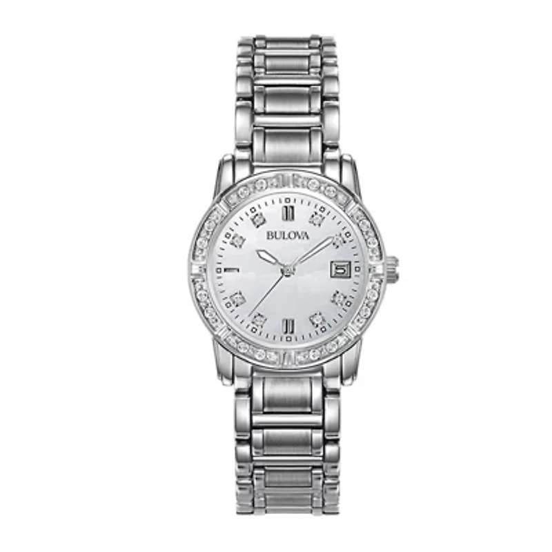 Bulova® Womens 1/8 CT. T.W. Diamond Watch 96R105