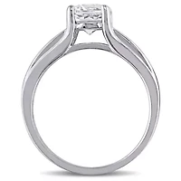 Midnight Black 1/6 CT. T.W. Color-Enhanced Diamond Engagement Ring