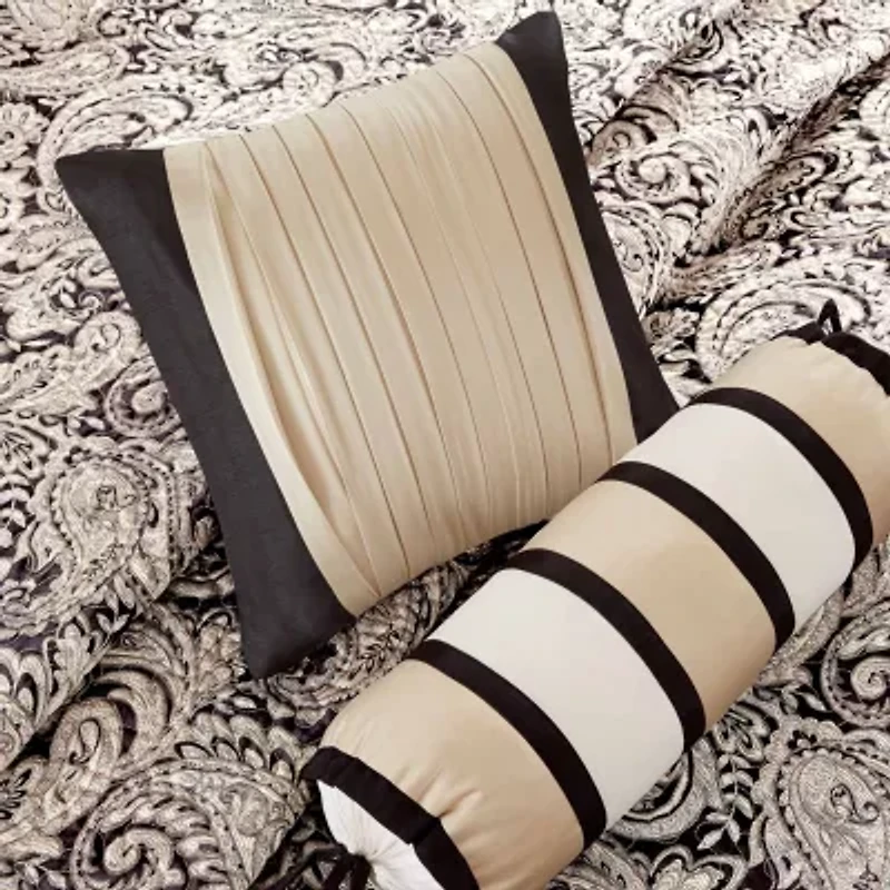 Madison Park Whitman 6-Pc Jacquard Quilt Set With Throw Pillows