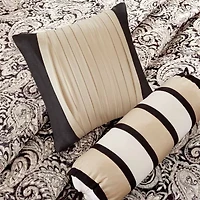 Madison Park Whitman 6-Pc Jacquard Quilt Set With Throw Pillows