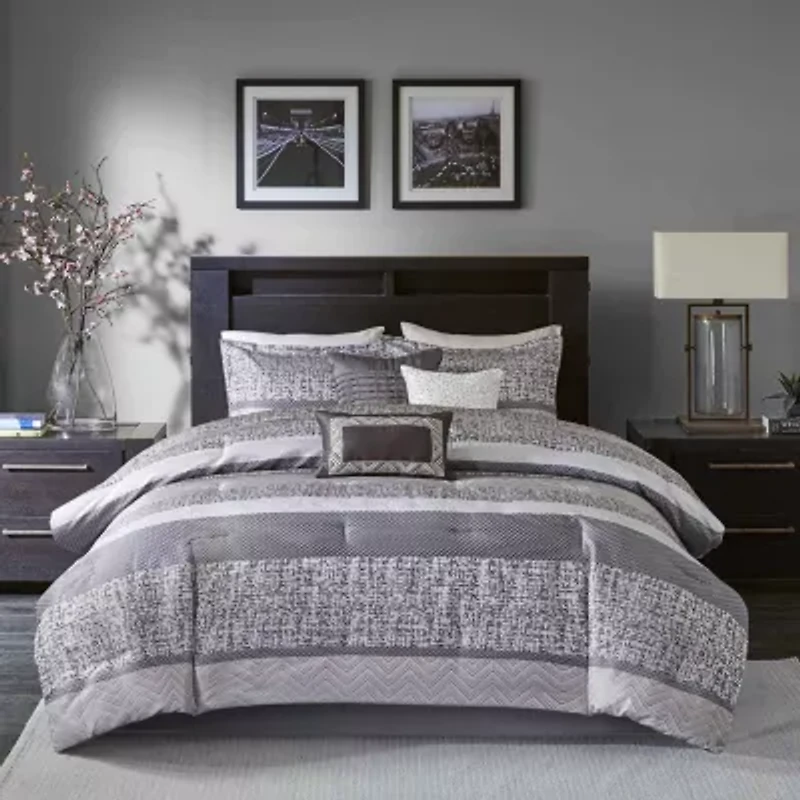 Madison Park Melody 7-pc. Jacquard Comforter Set