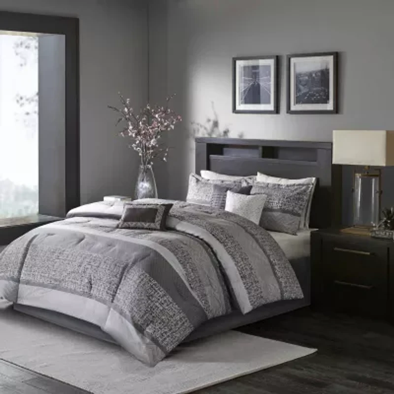 Madison Park Melody 7-pc. Jacquard Comforter Set