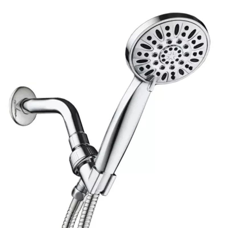 AquaDance® 6-Setting 4” Chrome Face Hand Held Shower Head