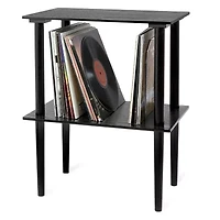 Victrola Wooden Stand with Record Holder