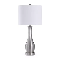 Stylecraft Brushed Steel Table Lamp