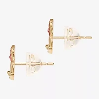 Disney Collection 14K Gold 8mm Minnie Mouse Stud Earrings