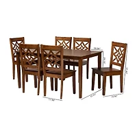 Nicolette Dining Room Collection 7-pc. Rectangular Set