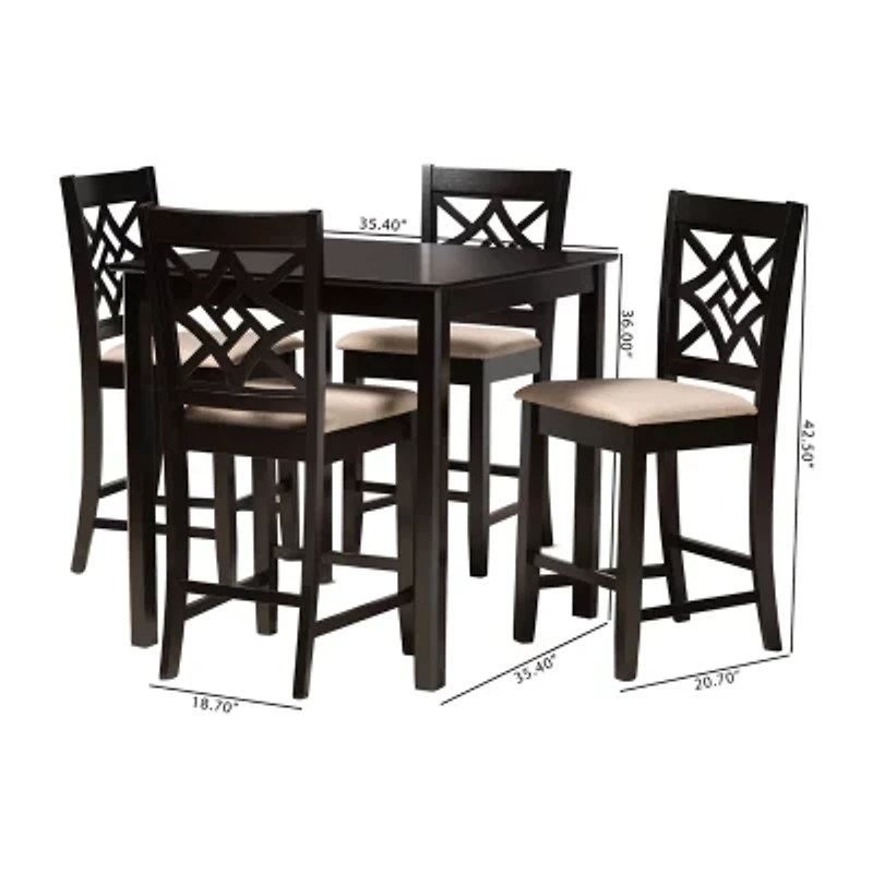 Nicolette Kitchen Collection 5-pc. Pub Set