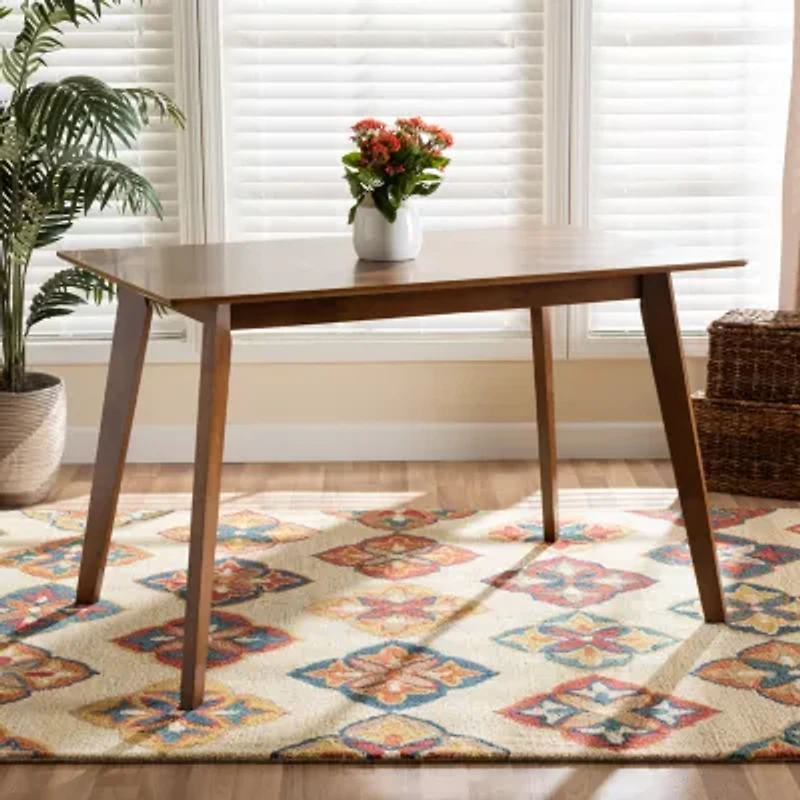 Maila Dining Room Collection Rectangular Wood-Top Dining Table