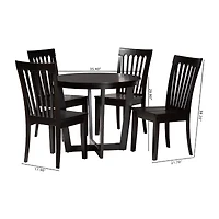 Sasa Dining Room Collection 5-pc. Round Dining Set