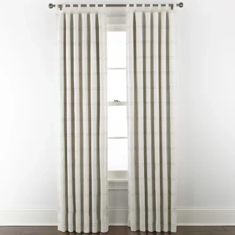 Linden Street Grayson 3-Ways To Hang 100% Blackout Rod Pocket Back Tab Top Single Curtain Panel