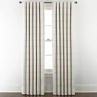Linden Street Grayson 3-Ways To Hang 100% Blackout Rod Pocket Back Tab Top Single Curtain Panel