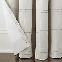 Linden Street Grayson 3-Ways To Hang 100% Blackout Rod Pocket Back Tab Top Single Curtain Panel