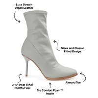 Journee Collection Womens Gizzel Stiletto Heel Booties