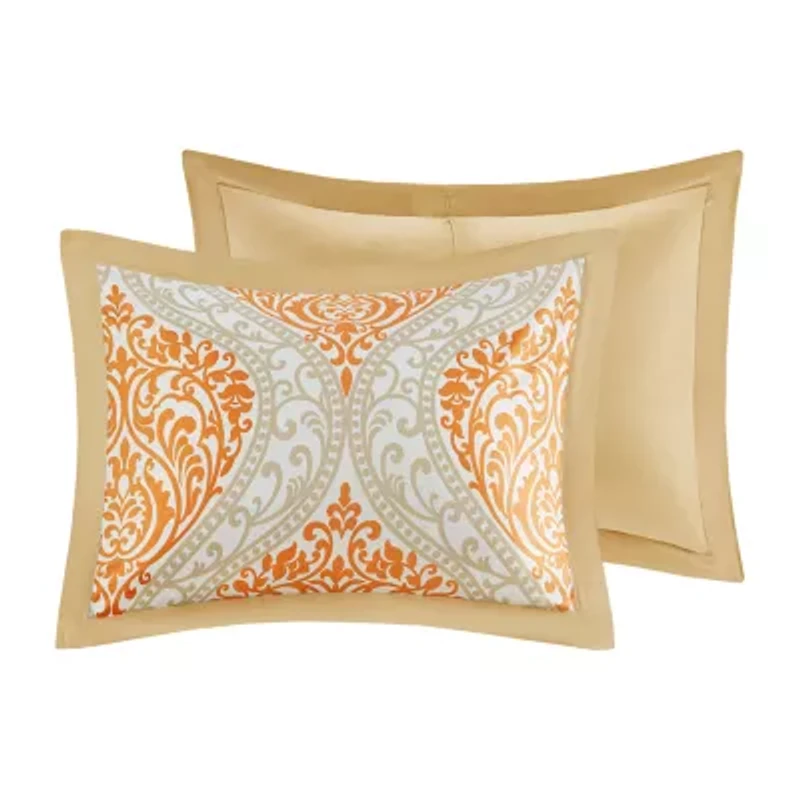 Intelligent Design Sabrina Damask Comforter Set with decorative pillows