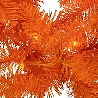 Kurt Adler 9 Foot Pre-Lit Indoor Orange Garland