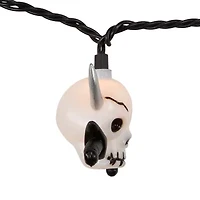 Kurt Adler UL 10-Light Skull with Silver Sword Light Set