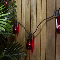 10ct Purple Edison E17 Halloween Light Set - 9ft Black Wire