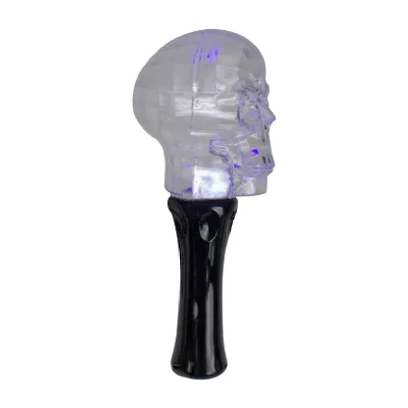 9'' LED Transparent Multi-Function Halloween Skull Light