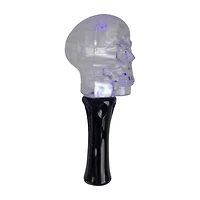 9'' LED Transparent Multi-Function Halloween Skull Light