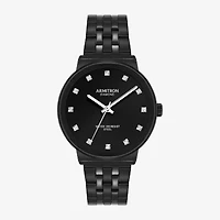 Armitron Mens Diamond Accent Black Stainless Steel Bracelet Watch 20/5570bkti