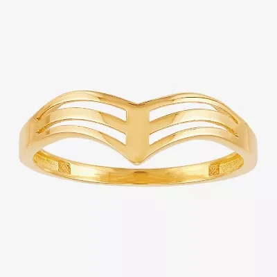 Womens 14K Gold Round Band