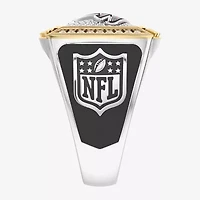 True Fans Fine Jewelry Atlanta Falcons Mens 1/2 CT. Natural White Diamond 10K Two Tone Gold Fashion Ring