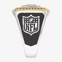 True Fans Fine Jewelry Houston Texans Mens 1/2 CT. Natural White Diamond 10K Two Tone Gold Fashion Ring