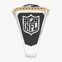 True Fans Fine Jewelry Jacksonville Jaguars Mens 1/2 CT. Natural White Diamond 10K Two Tone Gold Fashion Ring