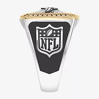 True Fans Fine Jewelry Baltimore Ravens Mens 1/2 CT. Natural White Diamond 10K Two Tone Gold Fashion Ring