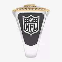 True Fans Fine Jewelry Washington Commanders Mens 1/2 CT. Natural White Diamond 10K Two Tone Gold Fashion Ring