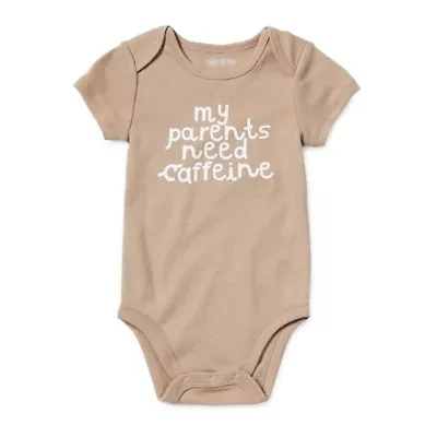 Okie Dokie Baby Unisex Round Neck Short Sleeve Rib Bodysuit