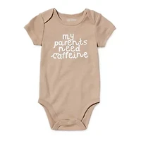 Okie Dokie Baby Unisex Round Neck Short Sleeve Rib Bodysuit