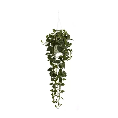 Nearly Natural Philodendron Hanging Basket Artificial Plant