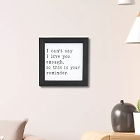 Cheungs Fairgrove Square Wood "Love" Wall Sign