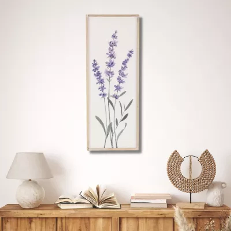 Cheungs Lyulia Lavender Bouquet Right Wood Wall Art