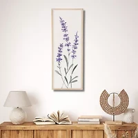Cheungs Lyulia Lavender Bouquet Left Wood Wall Art