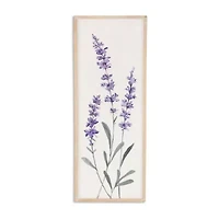 Cheungs Lyulia Lavender Bouquet Left Wood Wall Art