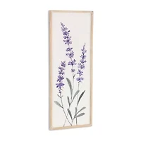 Cheungs Lyulia Lavender Bouquet Left Wood Wall Art