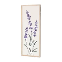 Cheungs Lyulia Lavender Bouquet Left Wood Wall Art