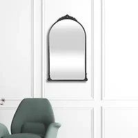 Cheungs Everlaine Modern Victorian Black Wall Mount Wall Mirror