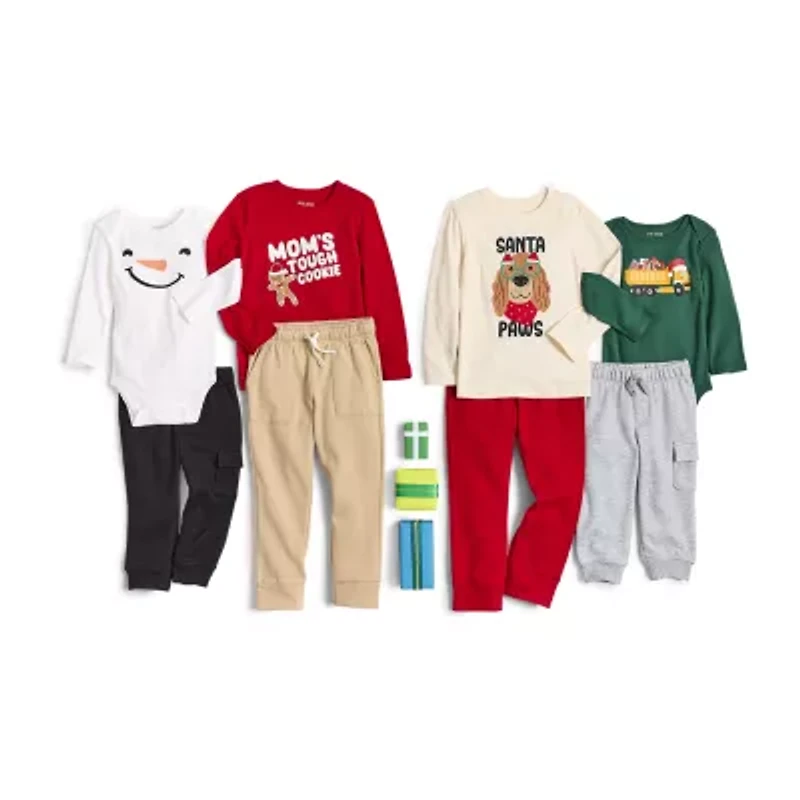 Okie Dokie Toddler & Little Boys Cuffed Regular Fit Fleece Jogger Pant