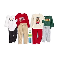 Okie Dokie Toddler & Little Boys Cuffed Regular Fit Fleece Jogger Pant