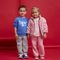 Okie Dokie Toddler & Little Boys Crew Neck Fleece Long Sleeve Sweatshirt